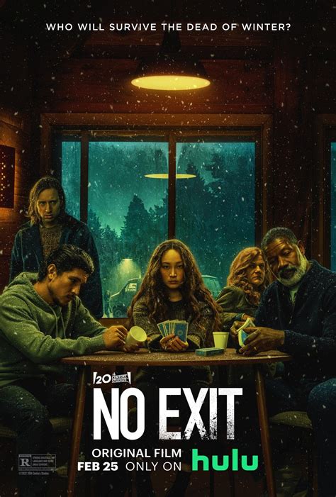 20221h 36m Thriller GET DISNEY+ In the suspense thriller "No Exit," Darby Thorne, a young woman en route to a family emergency, is stranded by a blizzard and forced to …
